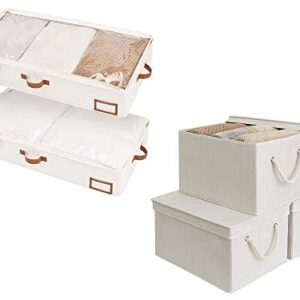 StorageWorks Underbed Storage Box and 32L Storage Bins with Lids