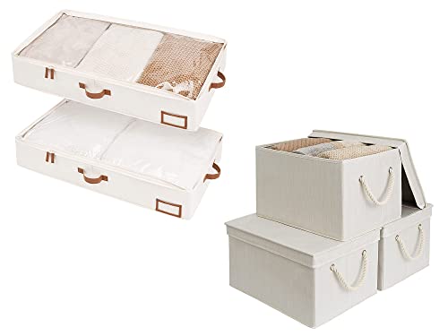 StorageWorks Underbed Storage Box and 32L Storage Bins with Lids