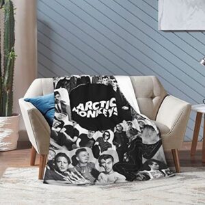 STYLOPUNK Alternative Rock Arctic Music Monkeys Throw Blanket Lightweight Flannel Blankets Novelty Fleece Bed Blanket All Seasons 60"X50"