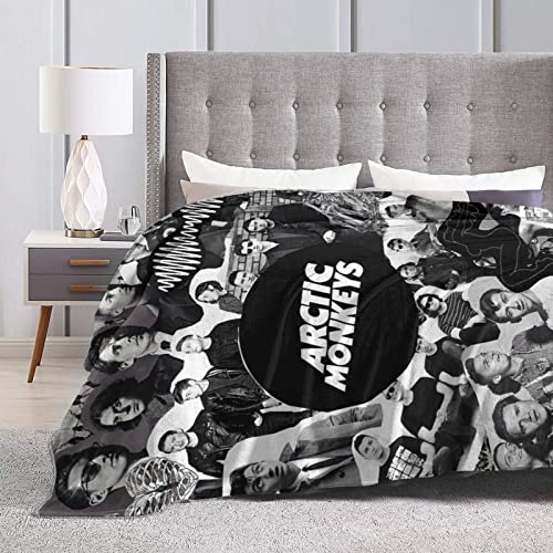 STYLOPUNK Alternative Rock Arctic Music Monkeys Throw Blanket Lightweight Flannel Blankets Novelty Fleece Bed Blanket All Seasons 60"X50"