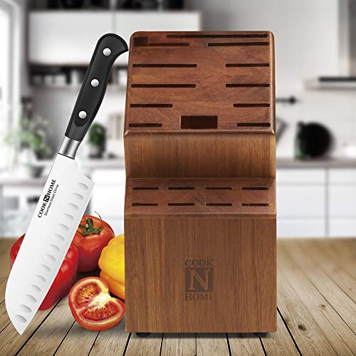 Cook N Home knife storage block, 20 slots, Acacia wood,2660