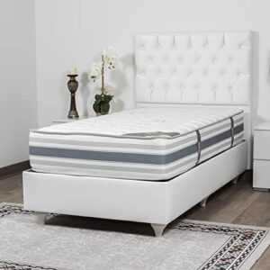 ottomanson firm euro top 12 in. hybrid twin mattress - innerspring and foam for pressure relief and cool sleep