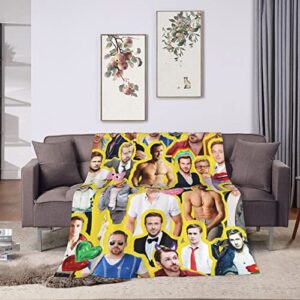 Blanket Ryan Gosling Soft and Comfortable Warm Fleece Blanket for Sofa,Office Bed car Camp Couch Cozy Plush Throw Blankets Beach Blankets
