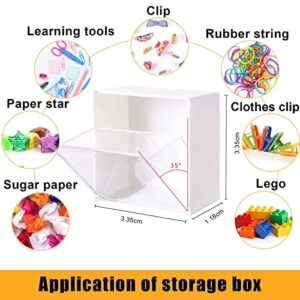 Wall Mounted Flip Storage Box, Waterproof And Dustproof Storage Box, Cotton Balls.Cotton Swabs.Cotton Wheels.Bathroom.Bedroom And Other Cosmetic Pad Storage Boxes