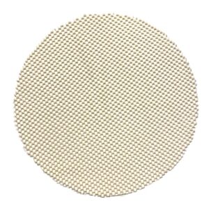 round, 12" diameter, non-slip rubber pads, set of 2