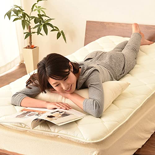 EMOOR Japanese Futon Mattress Set (Mattress, Comforter & Pillow) CLASSE Twin Made in Japan, Foldable Floor Sleeping Bed Tatami Mat