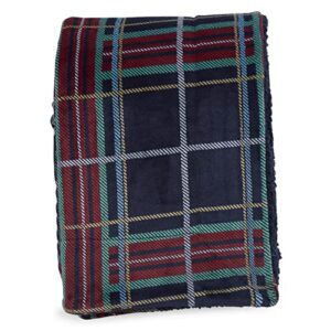 Vera Bradley Women's Fleece Cozy Life Throw Blanket, Tartan Plaid, One Size