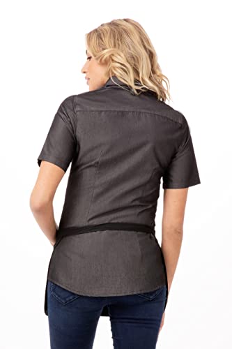 Chef Works Unisex Black Apron, Reversible