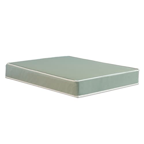 Mayton, 5-Inch Vinyl Mattress Tight Top Double Sided Medium Firm Waterproof, 75" x 30", Green