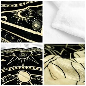 Taurus Zodiac Blanket, Taurus Zodiac Gifts for Women Moon Constellation Throw Blanket Astrology Decor Witchy Taurus Birthday Gifts Gothic Soft Microfiber Blanket 60"X50"