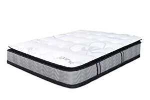 spectra orthopedic mattress organic 14 inch plush knife edge pillow-top double sided pocketed coil mattress