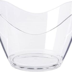 Devine Accessories - Ice Bucket Clear Acrylic 3.5 Liter Good for 2 Wine or Champagne Bottles Ice Bucket (1)
