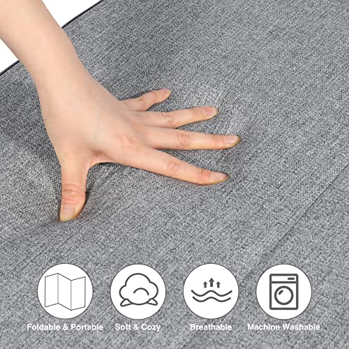 Stonehomy 4 Inch Thick Foldable Mattress Twin XL Size, Portable Folding Out Couch Sofa Bed with Handle for RV, Living Room and Car, 78.7x39.4 Inches