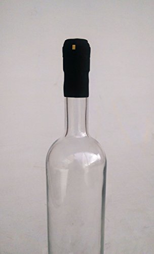 Shrink Caps for Wine Bottles - Matte Black 50 Count (31x60)