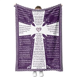 christian gifts for women and men bible verse throw blanket super soft fleece blanket religious gifts inspirational and spiritual scriptures blankets