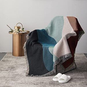 estellef boundless hill sea sofa throw blanket for couch bed soft decorative woven knit throws reversible dust-proof line blanket for chair,sofa,living room,bedroom (size : 180x260cm/70.8x102.3in)