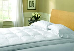 blue ridge home fashions 3'' feather&down top pillow queen in white color featherbeds/fiberbeds