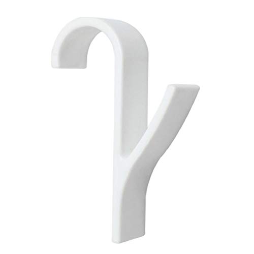 TOPINCN Heated Towel Rack, White Bathroom Radiator Hanger for Heated Towel Radiator Rail Clothes Hanger Bath Hook Holder