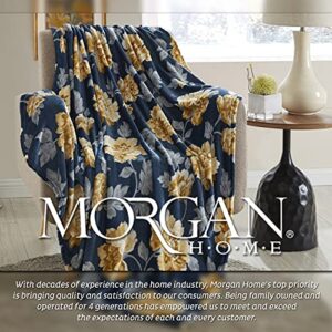 Morgan Home Fashions Velvet Plush Throw Blanket- Soft, Warm and Cozy, Lightweight for All Year Round Use 50 x 60/ 50 x 70 Inches Soft Velvet Plush in Many Styles (Autumn Owl)