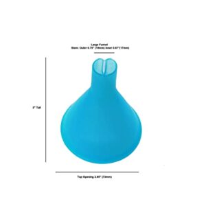 IQ Labs 2 Funnel (New Model) Great for Vitamin Energy Powders Wide Mouth Fits Most Plastic Bottles