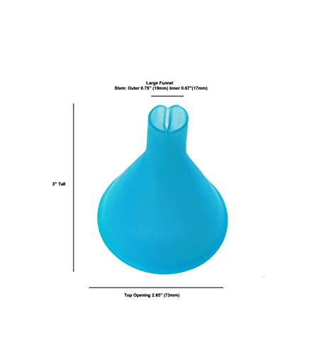 IQ Labs 2 Funnel (New Model) Great for Vitamin Energy Powders Wide Mouth Fits Most Plastic Bottles