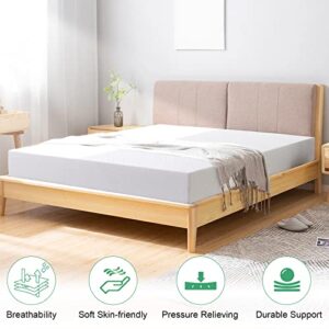 MUUEGM Twin Mattress 6 Inch Memory Foam Mattress in a Box Twin Size Cooling Gel Green Tea Infused Mattress for Back Pain Relief,for Bunk Bed,Medium Feel, CertiPUR-US Certified