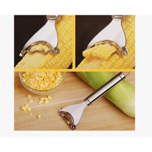 Corn Cob Stripper Peeler Remover Salad Making Cutter Easy Clean Corn Cob Stripper Stainless Steel Splitter Tool