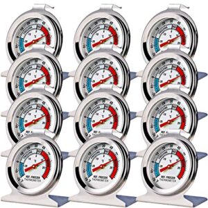 12 pack refrigerator freezer thermometer large dial thermometer