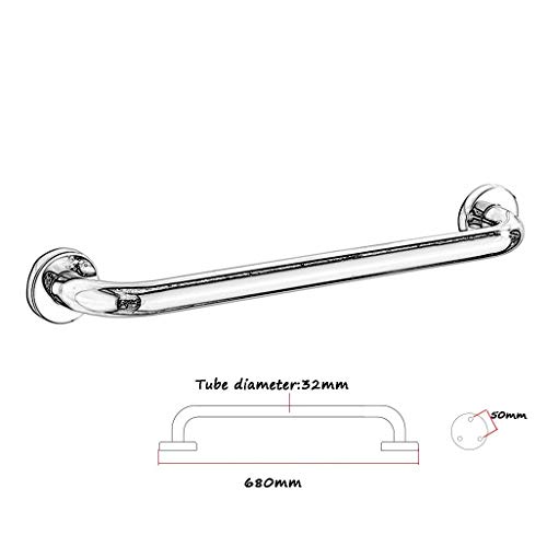 CRODY Bath Wall Attachment Handrails,Grab Bar Rails Bathroom Grab Bar, Wall-Mounted Straight Hair Towel Rack, Sturdy Stainless Steel Shower Safety Handle for Bathtub, Toilet, Bathroom, Kitchen