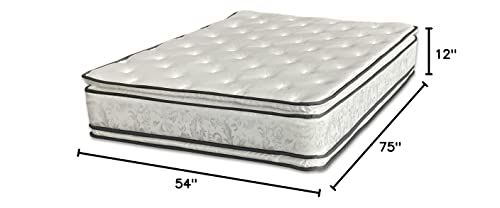 Greaton, 12-Inch Medium Plush Double Sided Pillowtop Innerspring Mattress, Full