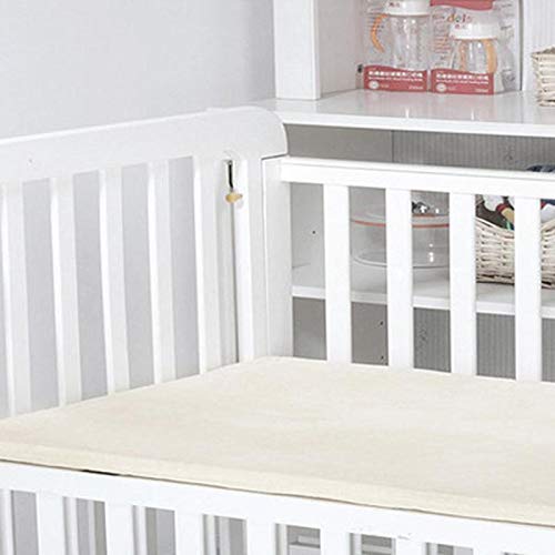 OrganicTextiles Organic Latex Crib Mattress Topper with Natural Bamboo Covering (2", Standard Crib)