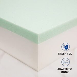 UMATRU 8 Inch Green Tea Infused Memory Foam, Memory Foam Mattress in a Box with Graphene Technology Cover for a Cool Sleep & Pressure Relief, CertiPUR-US Certified (Twin)