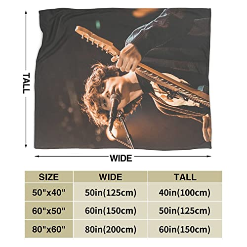 MEROHORO Finn Wolfhard Throw Blanket, Air-Conditioning Blanket, Super Soft & Comfy Flannel Fleece Blanket, Lightweight Cozy Microfiber Anti-Pilling Plush Blanket for Sofa Chair, Bed, Couch (3 Sizes)