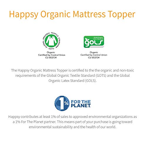 Happsy Organic Mattress Topper - Full