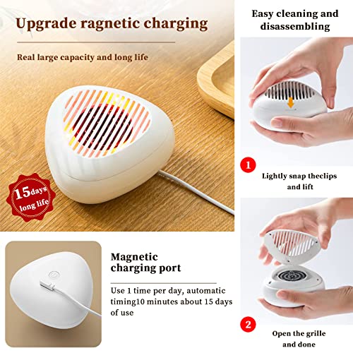 Fruit and Vegetable Washing Machine-Portable Fruit Cleaner Device-Fruit Cleaner Device in Water-Deeply Cleans Fresh Produce-for Cleaning Fruit-Vegetable-Seafood-Tableware（White）