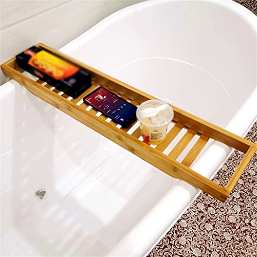 LIUYUNQI Bathtub Tray Bath Tray Spa Caddy Organizer Book Wine Tablet Holder Reading Rack Bathroom Accessories