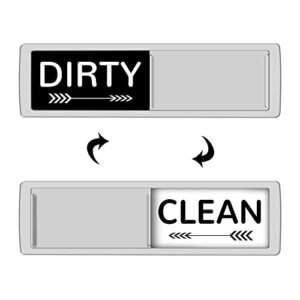 kitchentour dishwasher magnet clean dirty sign indicator, kitchen dish washer magnet, super strong magnet non-scratching cute design magnet with stickers for kitchen organization - arrow