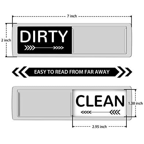 KitchenTour Dishwasher Magnet Clean Dirty Sign Indicator, Kitchen Dish Washer Magnet, Super Strong Magnet Non-Scratching Cute Design Magnet with Stickers for Kitchen Organization - Arrow