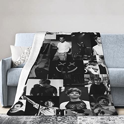 GingerDHallberg Throw Blanket Louis Singer Tomlinson Lightweight Flannel Blanket Air Conditioning Blankets for All Season 80"x60"