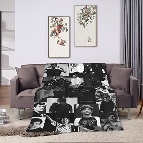 GingerDHallberg Throw Blanket Louis Singer Tomlinson Lightweight Flannel Blanket Air Conditioning Blankets for All Season 80"x60"