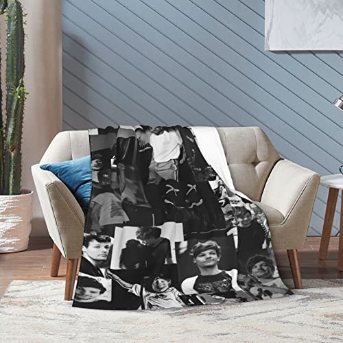 GingerDHallberg Throw Blanket Louis Singer Tomlinson Lightweight Flannel Blanket Air Conditioning Blankets for All Season 80"x60"