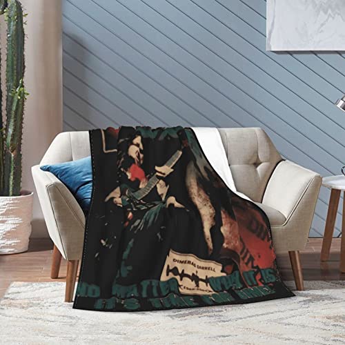 DVesaldez American Dimebag Musician Darrell Blankets Beach Blanket,Unique Plush Fuzzy Blankets and Throws for All Seasons, Beach Blanket Air Conditioning Blanket 80"X60"