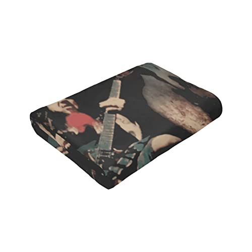 DVesaldez American Dimebag Musician Darrell Blankets Beach Blanket,Unique Plush Fuzzy Blankets and Throws for All Seasons, Beach Blanket Air Conditioning Blanket 80"X60"