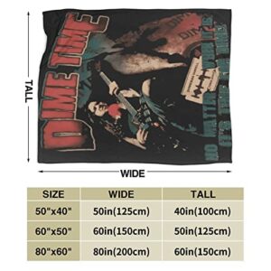 DVesaldez American Dimebag Musician Darrell Blankets Beach Blanket,Unique Plush Fuzzy Blankets and Throws for All Seasons, Beach Blanket Air Conditioning Blanket 80"X60"