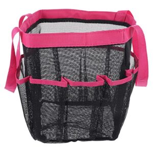 Cabilock 3pcs Mesh Toiletry Bag Mesh Wash Bag Bath Bag High Capacity Nylon Edging Rosy