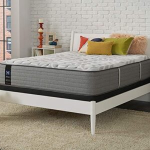 sealy posturepedic spring silver pine faux eurotop firm feel mattress and 5-inch foundation, king