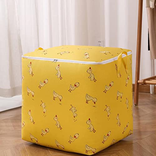 LOYE Comforter Bags Storage Bag Wardrobe Storage Bag Sweater Clothes Storage Container Clothing Storage Box Foldable Closet Storage Clear Plastic Clothes Bags (B-@, One Size)