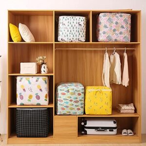 LOYE Comforter Bags Storage Bag Wardrobe Storage Bag Sweater Clothes Storage Container Clothing Storage Box Foldable Closet Storage Clear Plastic Clothes Bags (B-@, One Size)