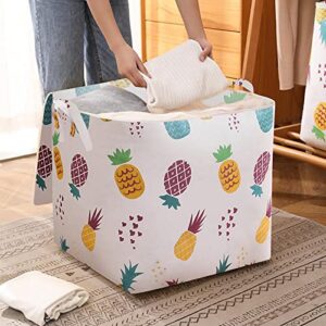 LOYE Comforter Bags Storage Bag Wardrobe Storage Bag Sweater Clothes Storage Container Clothing Storage Box Foldable Closet Storage Clear Plastic Clothes Bags (B-@, One Size)