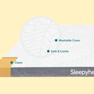 Sleepyhead 3-Inch Copper Mattress Topper - Copper-Infused Memory Foam with Washable Cover - Bedroom Essential (Queen, 3'' Copper Topper)